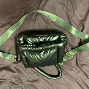 Anthropologie Dark Green Crossbody Bag